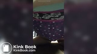 Look at this white chick load her panties