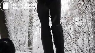 Women pooping outdoors 2