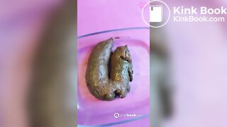 One of my favorite scat girl shitting in container - video 5