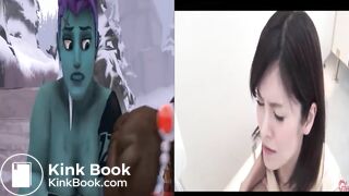 Hot animation and real scat compilation