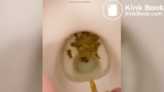 girl diarrhea in toilet - video 2