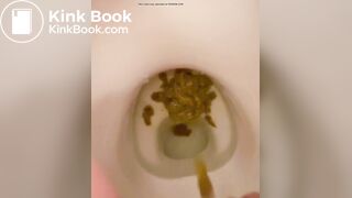 girl diarrhea in toilet - video 2