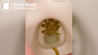 girl diarrhea in toilet - video 2