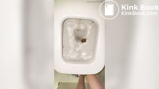 thicc Russian beauty with big ass takes a shit