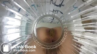 pov toilet mistress pooping into the jar