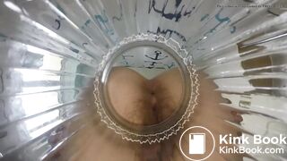 pov toilet mistress pooping into the jar