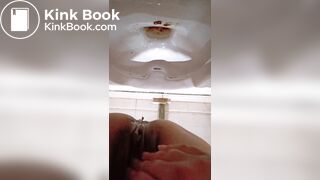 Chinese School Girl Poop Pee and Fart in Toilet