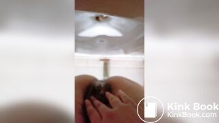 Chinese School Girl Poop Pee and Fart in Toilet