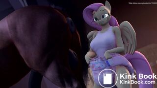 fluttershy horse diaper mess