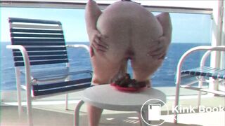 crazy girl shitting in the plate prt2