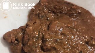 fat hairy ass has diarrhea and pisses on the floor