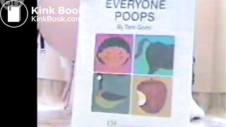 Girl Pooping on the Floor Talking to Friends