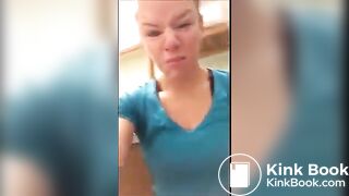 Sexy girl pooping and farting on toilet compilation - video 2