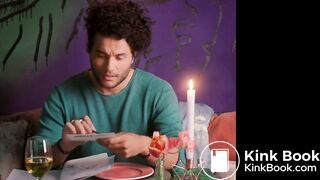 Sexy waitress desperate poop in job toilet