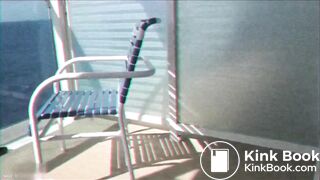 Crazy girl shitting in plate