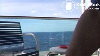 Crazy girl shitting in plate