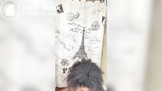 Sexy Hot Black Girl Huge Wet White Panty Poop