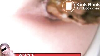 German girl pooping on toilet - video 2