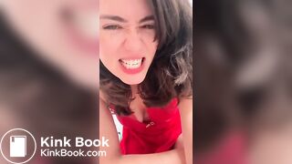 Beautiful Lady Takes a Shit on the Toilet