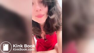 Beautiful Lady Takes a Shit on the Toilet