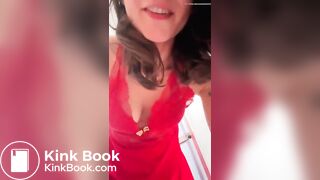 Beautiful Lady Takes a Shit on the Toilet