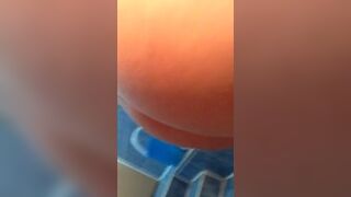 Little cutie shits in her toilet