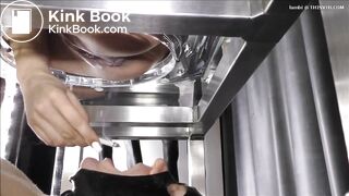 Blonde shitting in slave