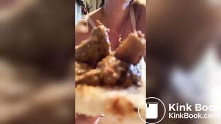Hot girl making a shit sandwich - video 3