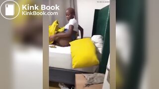 African drunk girl shits herself,friend records