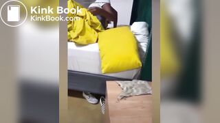 African drunk girl shits herself,friend records