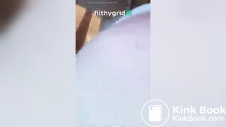 cute russian blonde pooping