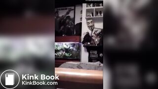 Vintage Sexy White Girl Black & White Panty Poop 2