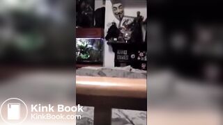 Vintage Sexy White Girl Black & White Panty Poop 2