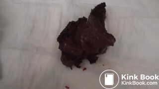 Beautiful girl shitting from the back