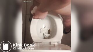 sloppy diarrhea and enema from hairy fat ass