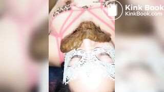 Explosive shit in DirtyStar mouth - video 2