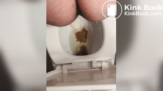emergency shit from big hairy ass with enema