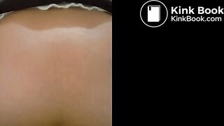 Chinese girl pre poop fart and poop