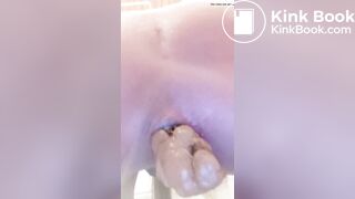 German girl pooping on bathroom floor
