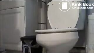 Girls pooping on toilet - video 49