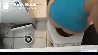 Girls pooping on toilet - video 49