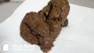 Big and beautiful shit in plate