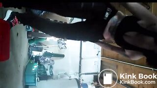 Severe woman shits in your garage