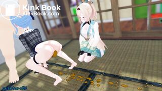 Blowjob and shit animation