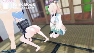 Blowjob and shit animation
