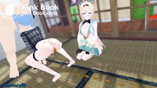 Blowjob and shit animation