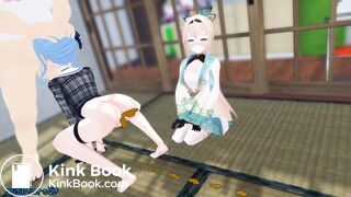 Blowjob and shit animation
