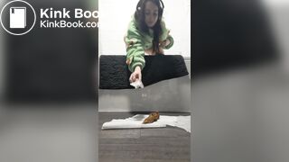British girl pooping on floor