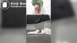 British girl pooping on floor