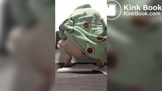 British girl pooping on floor